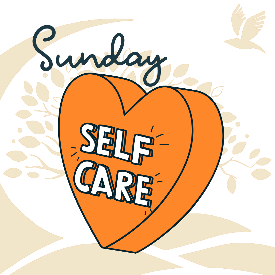 OOH sunday self care orange on white