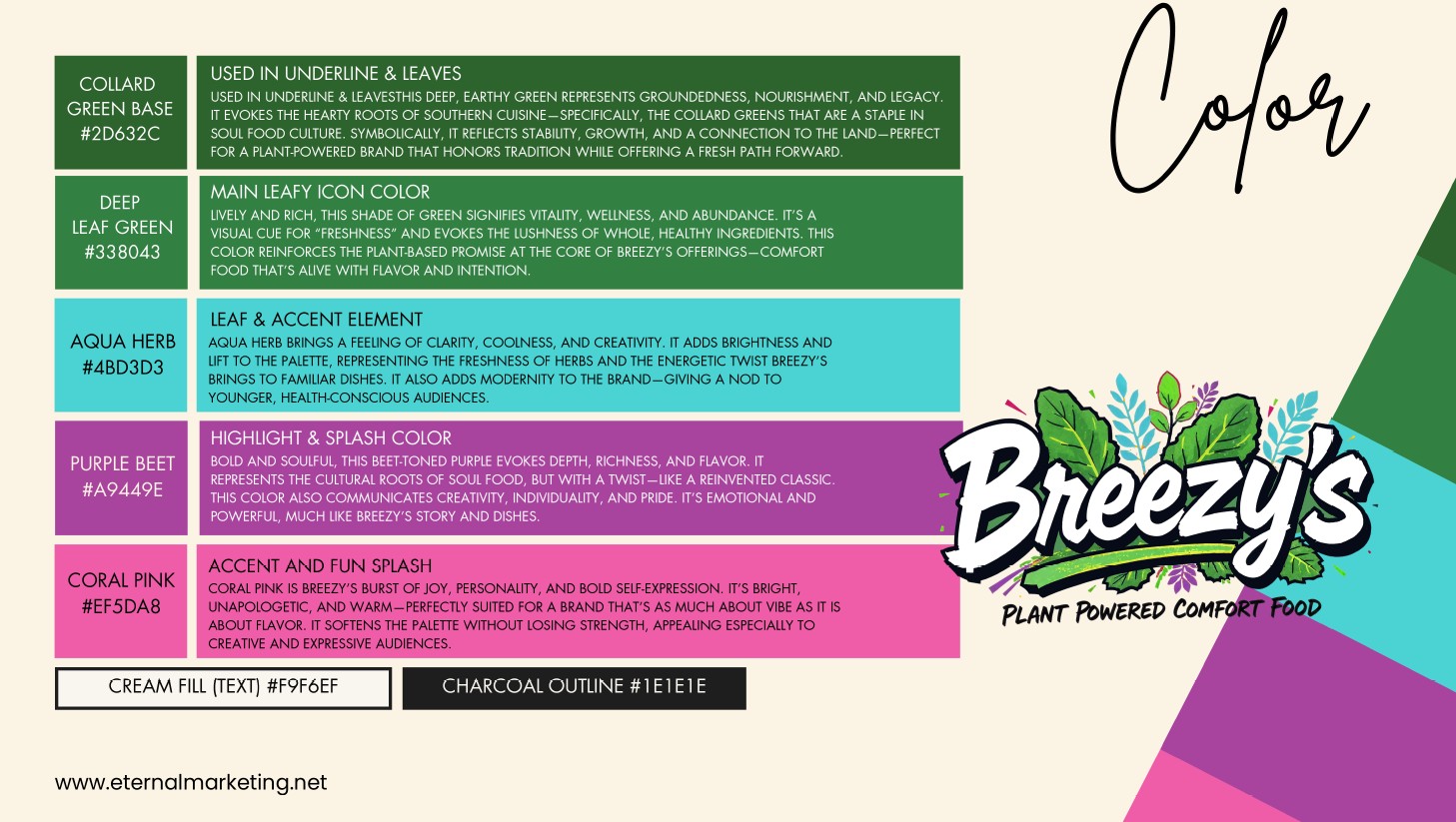 breezy branding color breakdown