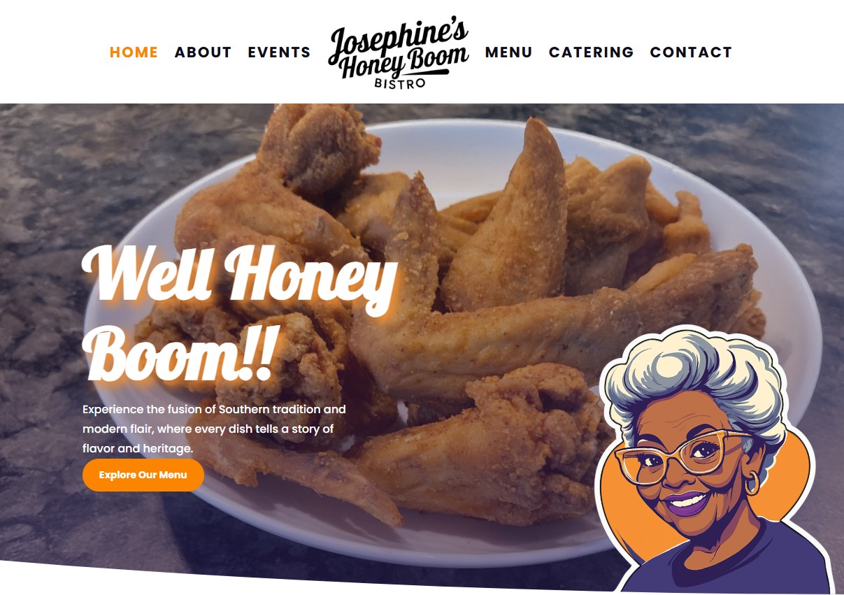 honey boom kitchen website | Eternal Marketing by Brian Brooks
