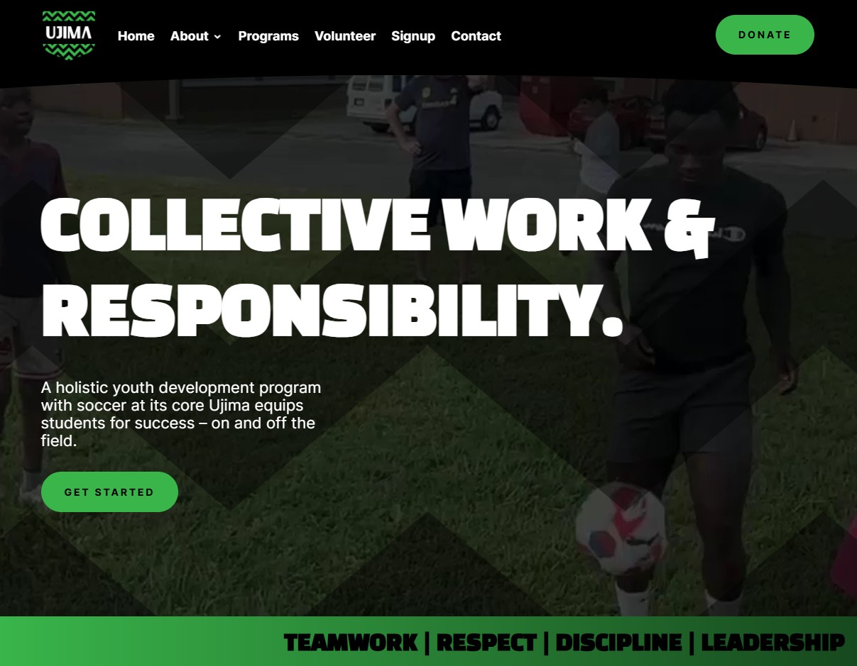 ujima website | Eternal Marketing by Brian Brooks